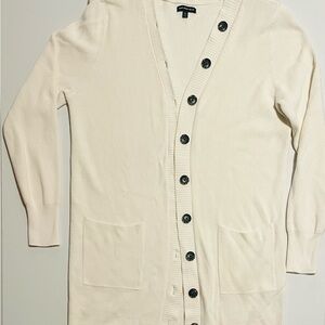Who What Wear Ivory Knit Cardigan